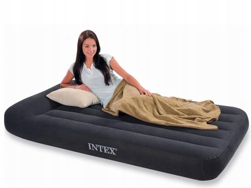 HQ Materac 1-osobowy Dmuchany Welurowy Turystyczny Łóżko 191x99x25cm Intex na Arena.pl