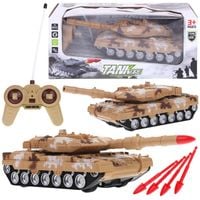 Czołg Zdalnie Sterowany na Pilot z Wyrzutnią Armata Tank Światło Brązowy