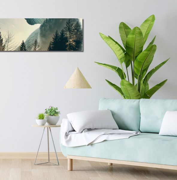 Obraz 90x30cm Koci Duch Lasu zdjęcie 2