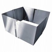 2 x RANT CUKIERNICZY REGULOWANY KWADRATOWY 15,5 cm - 27,5 cm WYSOKOŚĆ 15 cm