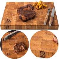 Solidna Deska Dębowa Sztorcowa do Krojenia Blok Dębowy Kuchenny Duża Polska