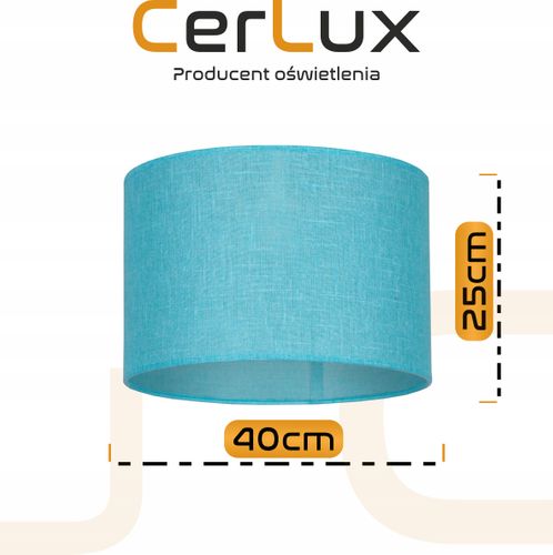 Abażur TURKUSOWY 40cm na Arena.pl