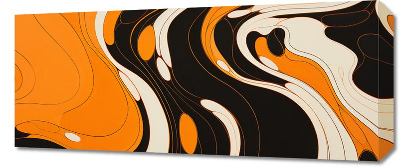 Obraz 70x30cm Tańczący Atrament zdjęcie 1