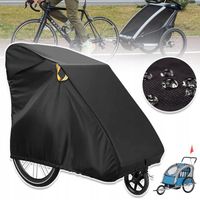 POKROWIEC NA PRZYCZEPĘ ROWEROWĄ WODOODPORNY DLA DZIECI PIES 140X88X92CM