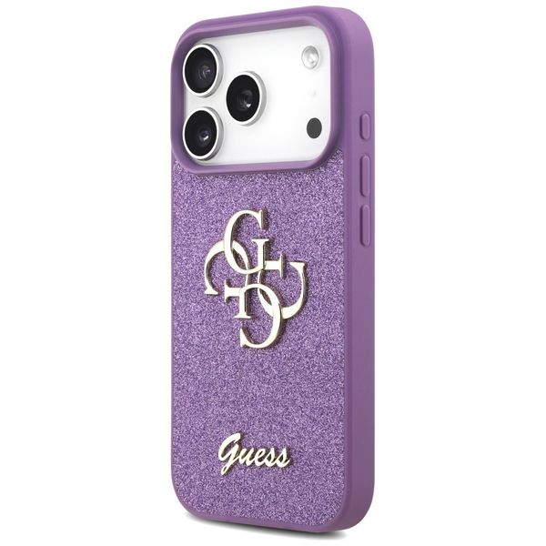 Etui Guess Fixed Glitter Big 4G do iPhone 17 Pro liliowy zdjęcie 2