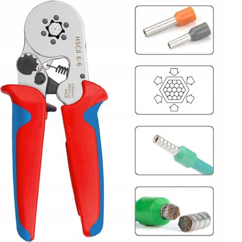 ZACISKARKA PRASKA do tulejek kablowych SZEŚCIOKĄTNA kabli konektorów na Arena.pl