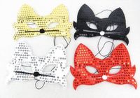 maska kota cekiny19 x 12 cm