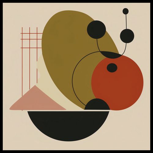 Plakat 80x80cm Geometryczny Balans na Arena.pl