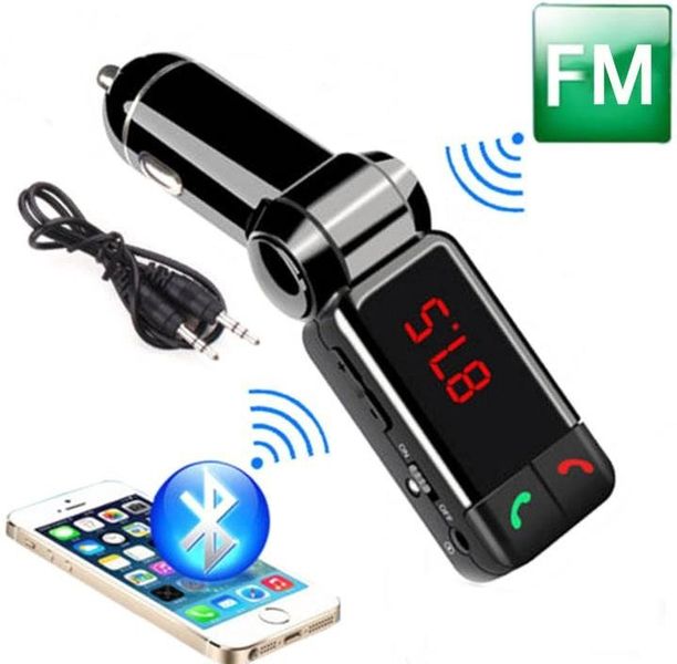 TRANSMITER FM BLUETOOTH 2X USB + ZESTAW GŁOŚNOMÓWIĄCY 2W1 zdjęcie 1