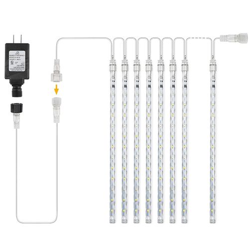 Lampki meteory 288LED Biały Zimny na Arena.pl