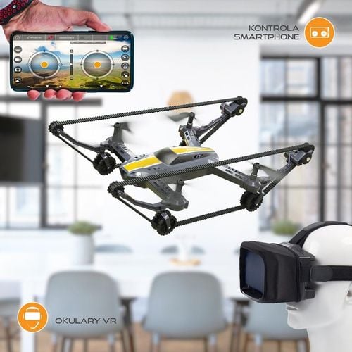 Zabawka Xerall TANKCOPTER 2.4GHz Quadcopter-Czołg Dron, HD FPV na Arena.pl