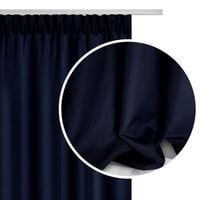 Zasłona gotowa na taśmie VIVA 140x270 półzaciemniająca granatowa