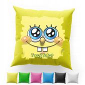 POSZEWKA Z NADRUKIEM BAWEŁNIANA 40x40CM - SPONGEBOB BAJKA PATRYK SKALMAR