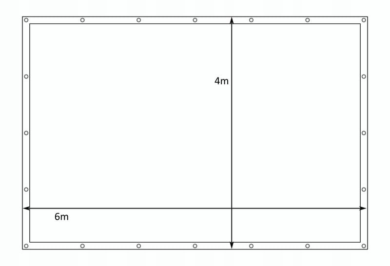 Wimar Plandeka 60 g/m2 4 x 6m zdjęcie 7