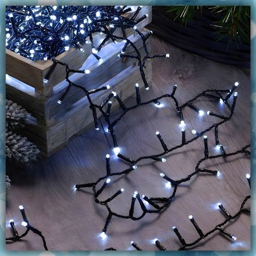 LAMPKI CHOINKOWE BIAŁY ZIMNY 1000LED 8 TRYB ZEW/WEW 63 METRY NA CHOINKĘ na Arena.pl