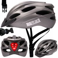 KASK ROWEROWY NA ROWER MĘSKI DAMSKI MTB REGULOWANY WYGODNY 58-61 ŚWIATŁO