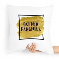 Poduszka Prezent Dla Córki Golden Daughter Prezent Z Nadrukiem Ze Zdjęciem