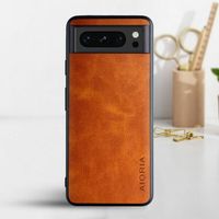 Etui AIORIA Vintage LEATHER do Google Pixel 8 Pro pomarańczowy