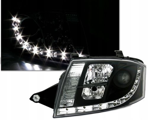 LAMPY REFLEKTORY AUDI TT (8N) OD 1999 DO 2006 DAYLIGHT LED BLACK SILNICZKI na Arena.pl