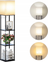 LAMPA STOJĄCA PODŁOGOWA Z REGAŁEM 3 PÓŁKI ELEGANCKA PROSTA PASUJE WSZĘDZIE