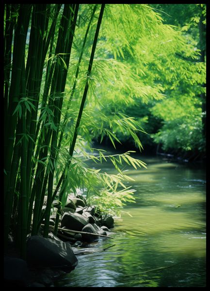 Plakat 50x70cm Spokój Bambusów zdjęcie 2
