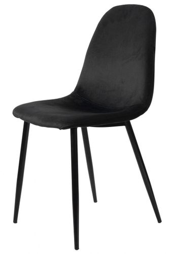 Krzesło tapicerowane GIULIA VELVET BLACK na Arena.pl