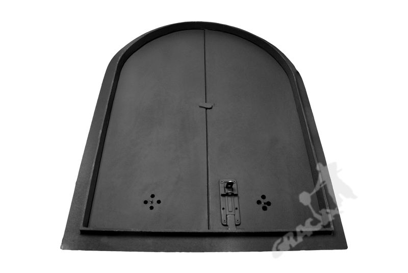 DRZWI A1 - 85X65 CM + TERMOMETR 0-250°C ŻELIWNE DO WĘDZARNI CHLEBOWE zdjęcie 3