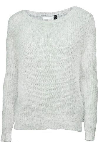 Siwy Sweter Fluffy - 40 / L na Arena.pl