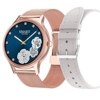 SMARTWATCH DAMSKI PACIFIC 18-2 - BRANSOLETA + PASEK: Rosegold / Biały