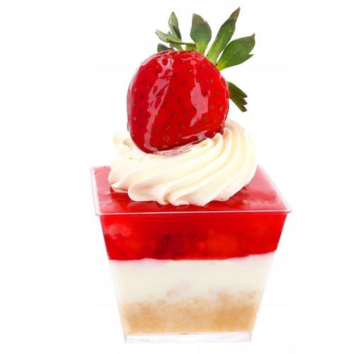PUCHARKI DO DESERÓW Galaretka Na Mini Deserki Piramida Pojemnik 50szt 120ml na Arena.pl
