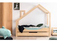 Łóżko dziecięce LUNA E 80x160 sosna