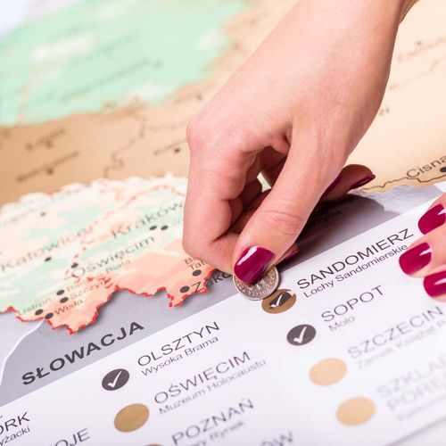 MAPA ODKRYWCY - POLSKA - ULEPSZONA ZDRAPKA na Arena.pl