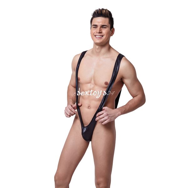 Błyszczące Stringi Męskie Strój Mankini Borat zdjęcie 1