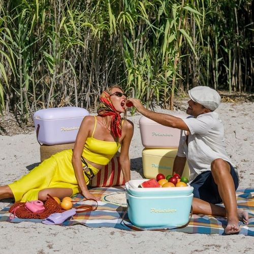 LODÓWKA TURYSTYCZNA 12L EXLISIVE POLARBOX ŻÓŁTA STYLOWA RETRO 2024 na Arena.pl