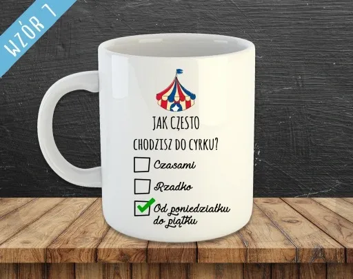 KUBEK Z NADRUKIEM DO PRACY DLA PRACOWNIKÓW ŚMIESZNE NAPISY zdjęcie 15