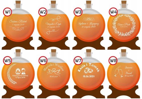 Beczka szklana antałek beczułka karafka 2L z kranikiem GRAWEREM na na Arena.pl