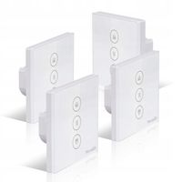 HeuxGir przełącznik rolet WiFi 86x86 mm smart LED Alexa Google Home 4 szt