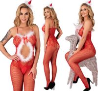SEXY ŚWIĘTA! LivCo Corsetti Bodystocking Magali Christmas PREZENT S/M