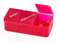 Kasetka pudełko organizer na leki tabletki 3 pory dnia