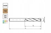 FANAR Wiertło do stali nierdzewnej INOX 6,2 mm kobaltowe HSS-Co - 10 szt.