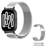 Pasek do Xiaomi Redmi Watch 5 Lite 22mm bransoleta opaska teleskopy srebrny