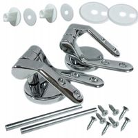 Zawiasy uchwyty TYP U metalowe do DESKI sedesowej drewnianej MDF mocowania