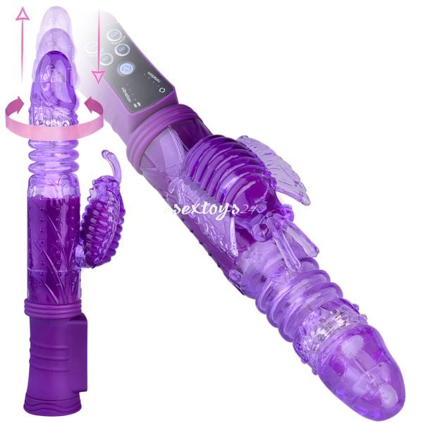 Wibrator Z Motylkiem, Ruch Góra-Dół I 48 Funkcji zdjęcie 1