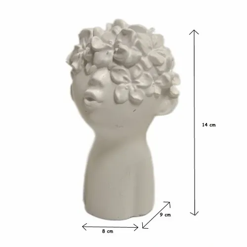 MAŁA FIGURKA GIPSOWA GŁOWA OZDOBA DO OGRODU DOMU NA PREZENT PODARUNEK na Arena.pl