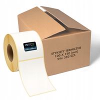 2 x Etykiety Termiczne Kurierskie 24x 350szt 100x150mm Samoprzylepne karton