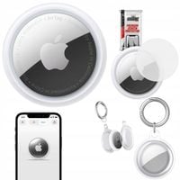 ORYGINALNY LOKALIZATOR APPLE AIRTAG BLUETOOTH DO KLUCZY TORBY + ETUI+FOLIA