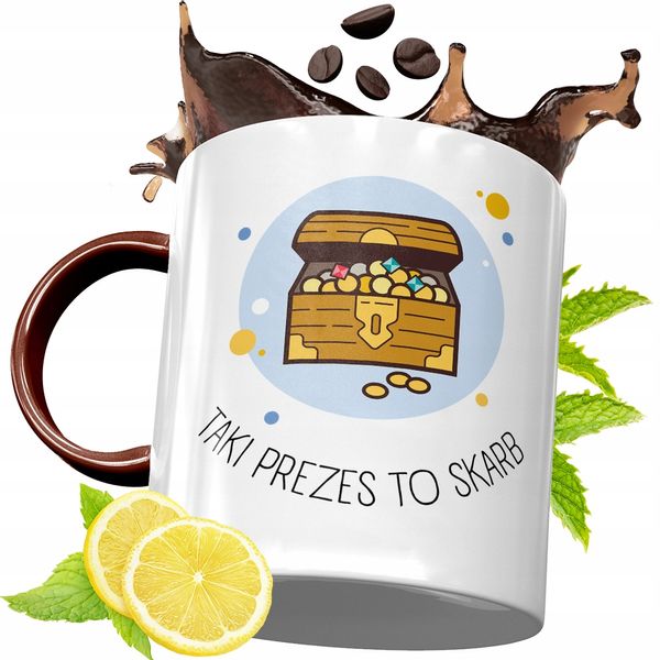 Kubek Bordowy Dla Prezesa Na Urodziny Prezent Z Nadrukiem Ze Zdjęciem zdjęcie 1