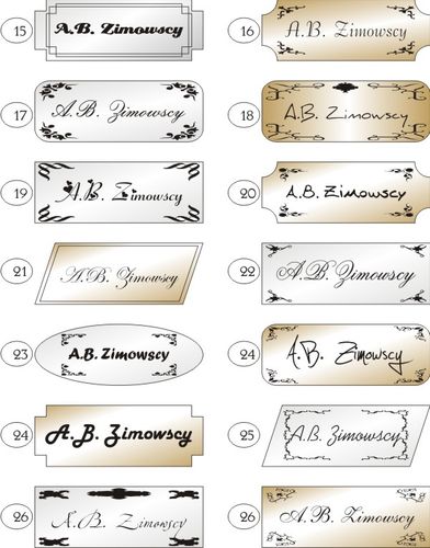 TABLICZKA NA DRZWI z nazwiskiem GRAWEROWANA 11cm na Arena.pl