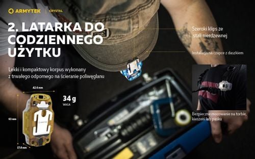 Latarka Armytek Crystal Yellow na Arena.pl