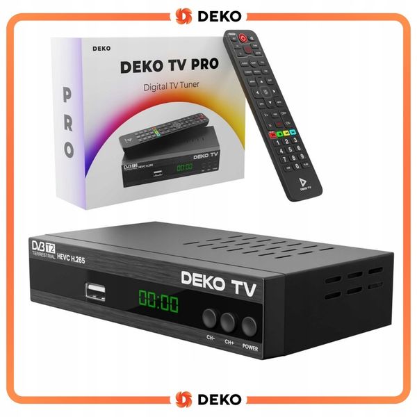 TUNER DEKODER DVBT2 DekoTV PRO Telewizji Naziemnej DVB-T2 HEVC H.265 zdjęcie 9